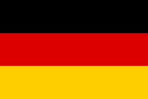 The German flag is a tricolour consisting of three horizontal color stripes one above the other from top down in black, red and gold.